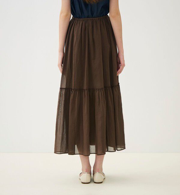 TOMORROWLAND collection「【WEB先行予約】ルコットンオーガンジー ティアードスカート」|スカート|