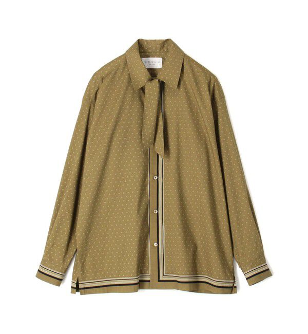 TOMORROWLAND MENS「コットンレーヨン スカーフプリント ロングスリーブシャツ」|シャツ・ブラウス|46 キャメル系