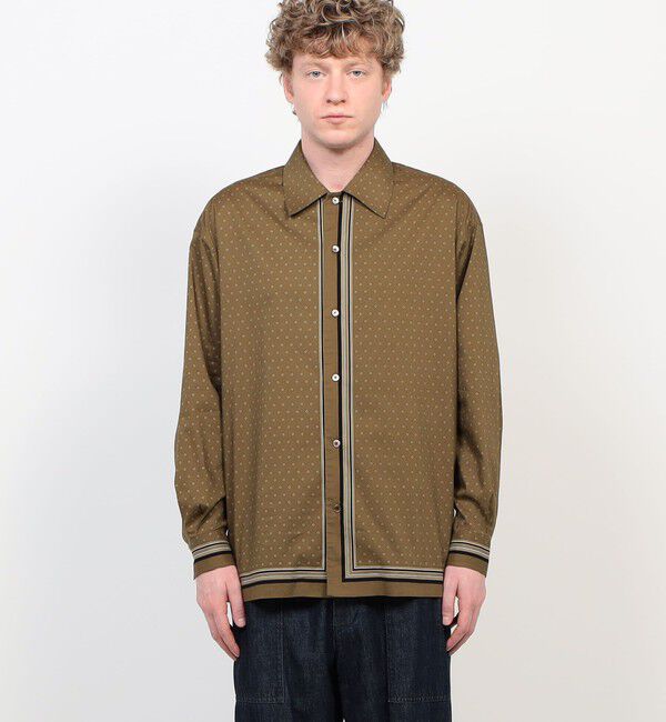 TOMORROWLAND MENS「コットンレーヨン スカーフプリント ロングスリーブシャツ」|シャツ・ブラウス|