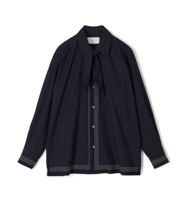 TOMORROWLAND MENS「コットンレーヨン スカーフプリント ロングスリーブシャツ」|シャツ・ブラウス|68 ネイビー系