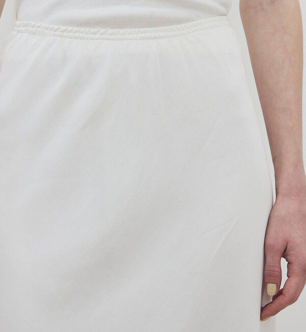 DES PRES「【WEB先行予約】ソフトサテン セミフレアスカート」|フレア|