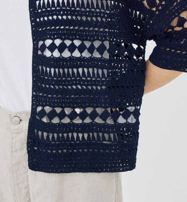 GALERIE VIE「【WEB先行予約】コットンクロシェ カラーレスジャケット」|カーディガン|