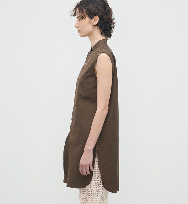 BACCA「【WEB先行予約】コットンタイプライター バンドカラーシャツ」|シャツ・ブラウス|