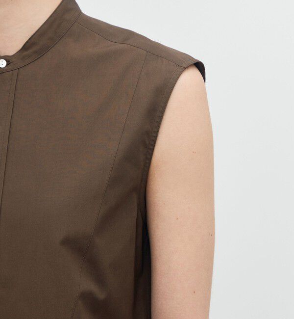 BACCA「【WEB先行予約】コットンタイプライター バンドカラーシャツ」|シャツ・ブラウス|