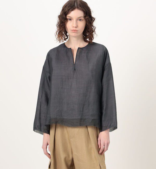 TOMORROWLAND GOODS「HAVERSACK ラミーツイル 2-wayブラウス」|シャツ・ブラウス|