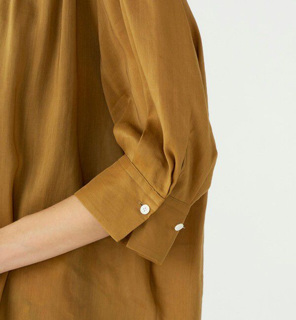 Ballsey「スムースラミー ハーフスリーブブラウス」|シャツ・ブラウス|