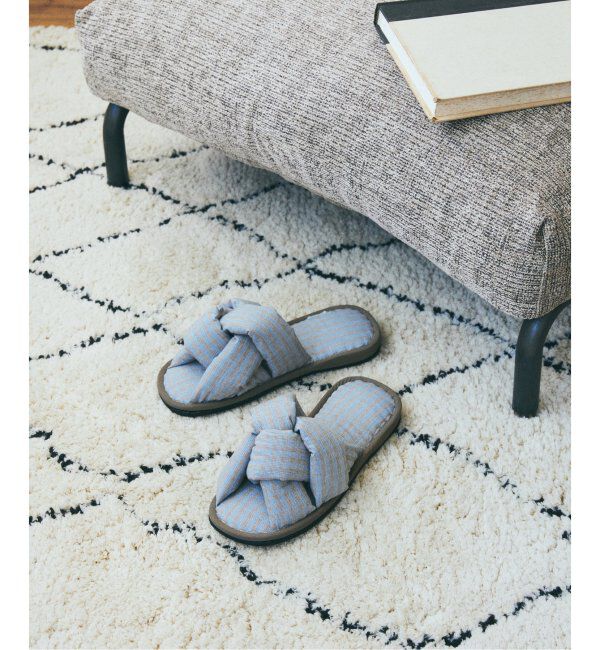 journal standard Furniture「TWIST SLIPPER　スリッパ」|ルームシューズ|ブルー