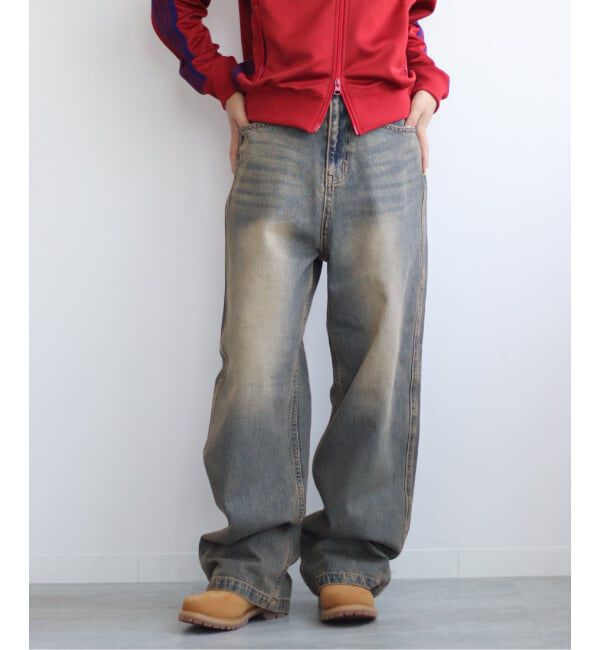 JOINT WORKS「ヴィンテージウォッシュ バギージーンズ / Vintage Wash Baggy Jeans」|デニム|ブルー