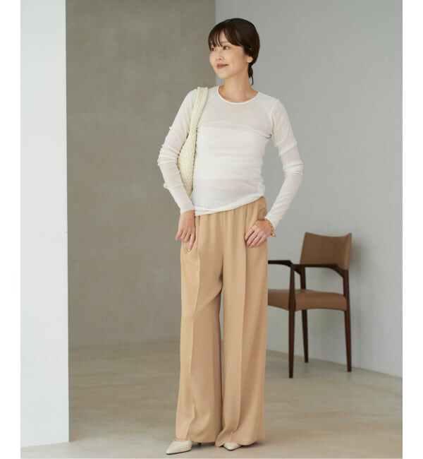 Plage「les Tendre easy care スラックス」|スラックス|