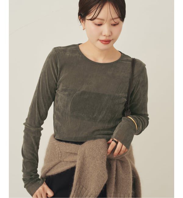 Plage「《一部カラーWEB限定追加》Flocky Mesh ロンT」|Tシャツ・カットソー|