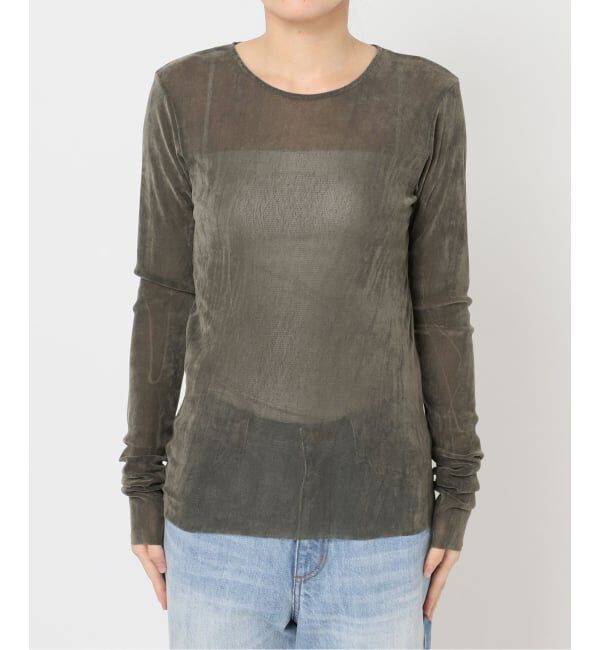 Plage「《一部カラーWEB限定追加》Flocky Mesh ロンT」|Tシャツ・カットソー|