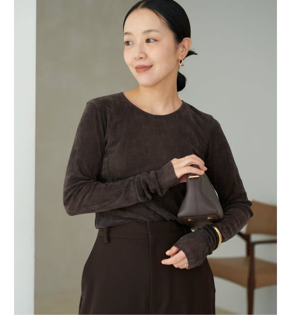 Plage「《一部カラーWEB限定追加》Flocky Mesh ロンT」|Tシャツ・カットソー|ブラウン