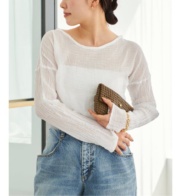 Plage「《WEB限定追加》LES ATELIERS FRANCAIS DE CONFECTION 別注 T-ブラウス」|シャツ・ブラウス|