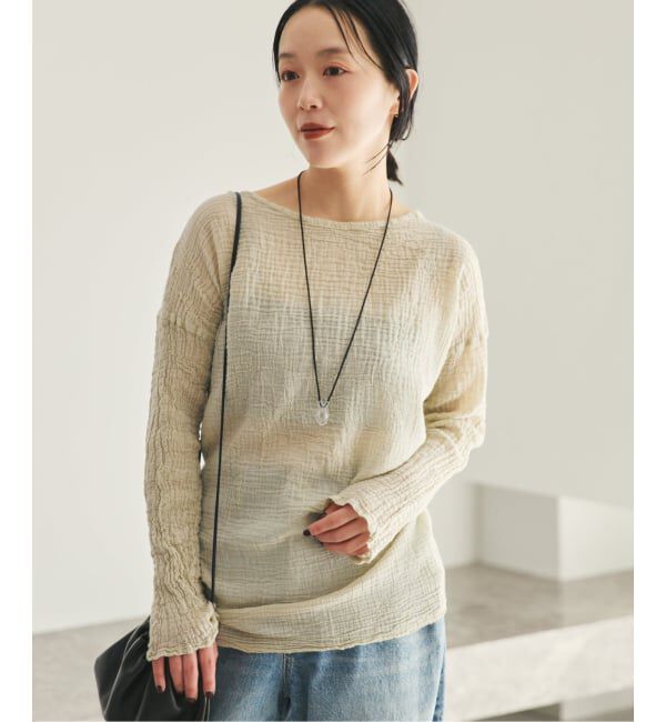 Plage「《WEB限定追加》LES ATELIERS FRANCAIS DE CONFECTION 別注 T-ブラウス」|シャツ・ブラウス|