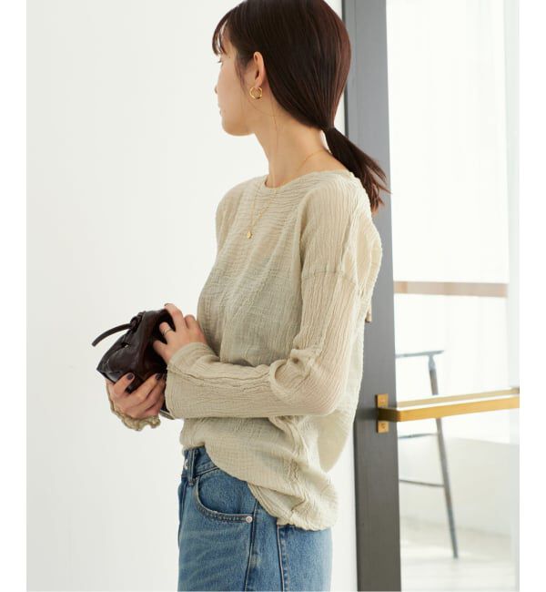 Plage「《WEB限定追加》LES ATELIERS FRANCAIS DE CONFECTION 別注 T-ブラウス」|シャツ・ブラウス|