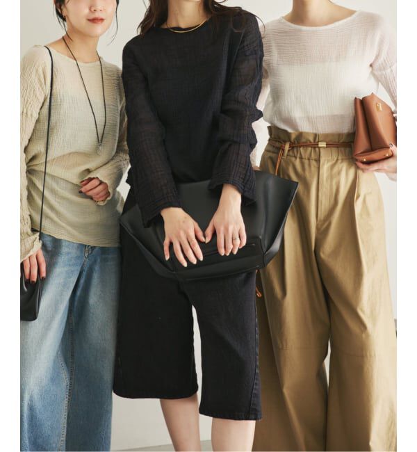 Plage「《WEB限定追加》LES ATELIERS FRANCAIS DE CONFECTION 別注 T-ブラウス」|シャツ・ブラウス|