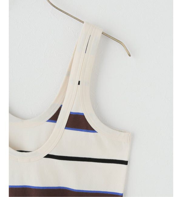 Plage「《一部店舗・WEB限定》TANC TOKYO / タンクトウキョウ PIQUET BORDER TANK ロンパース」|タンクトップ|