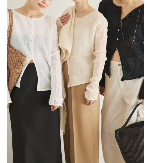 Plage「《追加予約》LES ATELIERS FRANCAIS DE CONFECTION 別注 OPEN BTN 2WAY ブラウス 2」|シャツ・ブラウス|