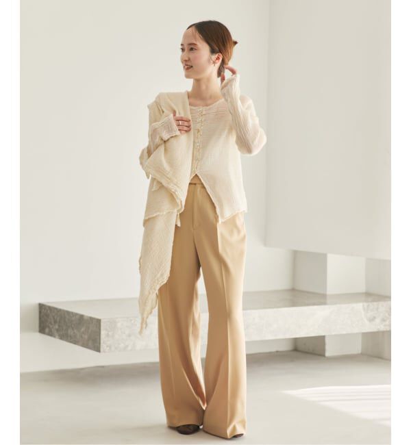 Plage「《追加予約》LES ATELIERS FRANCAIS DE CONFECTION 別注 OPEN BTN 2WAY ブラウス 2」|シャツ・ブラウス|