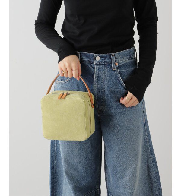 IENA LA BOUCLE「AURALEE/オーラリー LEATHER SMALL TRAVEL CASE MADE B バッグ A24AB03AE」|ハンドバッグ|