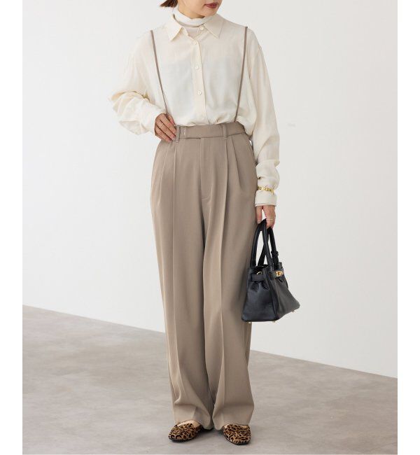 IENA「《追加2》サスペンダーツイルパンツ」|スラックス|