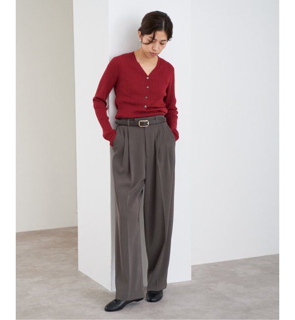 IENA「《追加2》サスペンダーツイルパンツ」|スラックス|