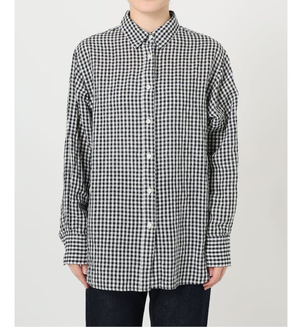 SLOBE IENA「リネンコットンレギュラーシャツ」|シャツ・ブラウス|