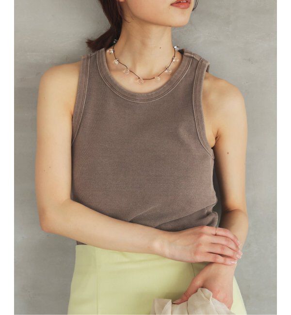 SLOBE IENA「コットンテレコアメスリ」|タンクトップ|
