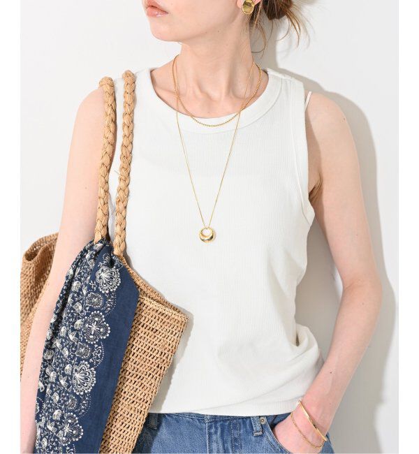 SLOBE IENA「コットンテレコアメスリ」|タンクトップ|