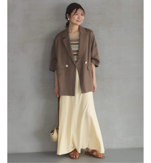 SLOBE IENA「《3サイズ展開/追加2》フィブリルマーメイドフレアスカート」|スカート|