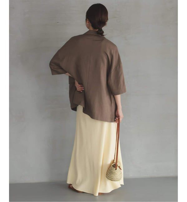 SLOBE IENA「《3サイズ展開/追加2》フィブリルマーメイドフレアスカート」|スカート|