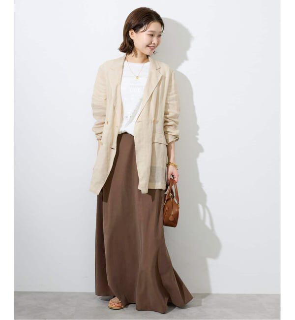 SLOBE IENA「《3サイズ展開/追加2》フィブリルマーメイドフレアスカート」|スカート|