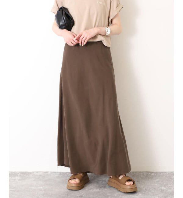 SLOBE IENA「《3サイズ展開/追加2》フィブリルマーメイドフレアスカート」|スカート|