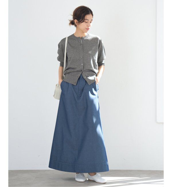 IENA「《追加》LEVITAクルーカーディガン」|カーディガン|