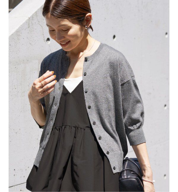 IENA「《追加》LEVITAクルーカーディガン」|カーディガン|