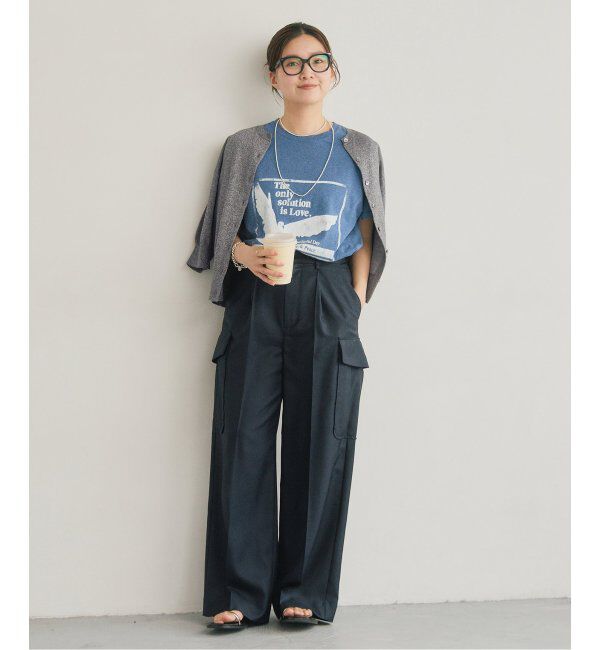 IENA「《追加》LEVITAクルーカーディガン」|カーディガン|