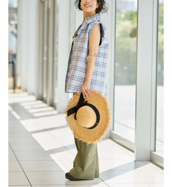 IENA LA BOUCLE「IENA LA BOUCLE C/Pポプリンフリルカラーシャツ」|シャツ・ブラウス|