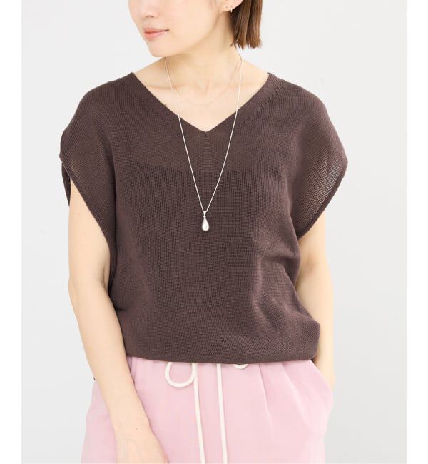 IENA「《追加2予約》コットンギマフレンチプルオーバー」|ニット・セーター|
