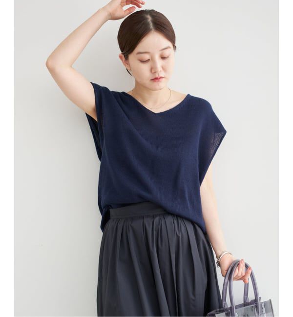 IENA「《追加2予約》コットンギマフレンチプルオーバー」|ニット・セーター|