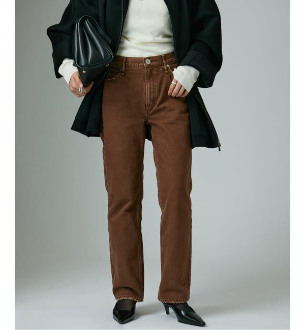 VERMEIL par iena「upper hights アッパーハイツ THE ELISA 103309202/820309202」|デニム|ブラウン