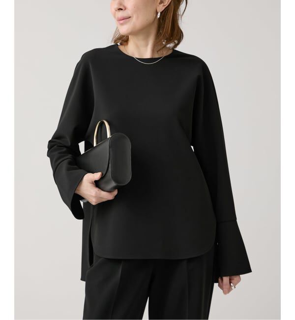 VERMEIL par iena「ダブルクロスストレッチ T-ブラウス」|シャツ・ブラウス|