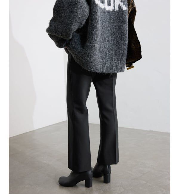 SLOBE IENA「《吸湿発熱/WEBのみ4サイズ展開》CIRCULATE WARM スティックパンツ」|スラックス|ブラック