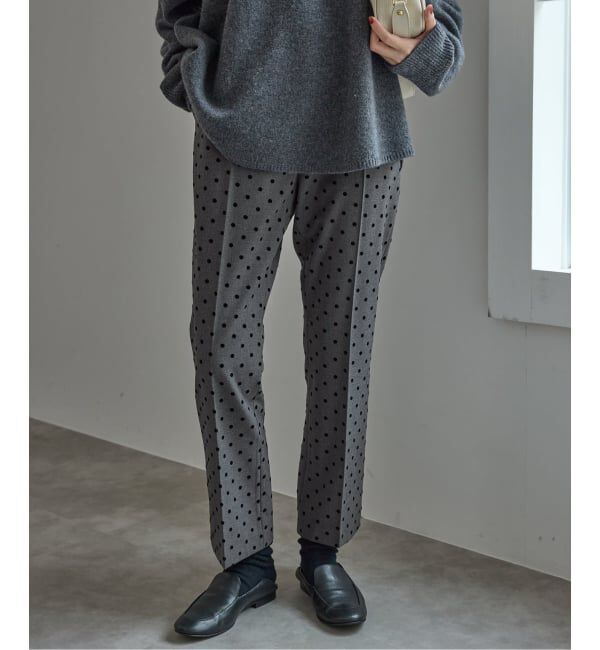 SLOBE IENA「《吸湿発熱/WEBのみ4サイズ展開》CIRCULATE WARM スティックパンツ」|スラックス|