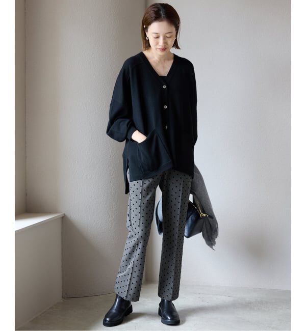 SLOBE IENA「《吸湿発熱/WEBのみ4サイズ展開》CIRCULATE WARM スティックパンツ」|スラックス|