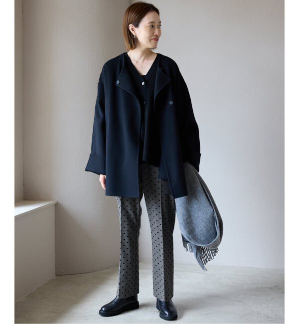 SLOBE IENA「《吸湿発熱/WEBのみ4サイズ展開》CIRCULATE WARM スティックパンツ」|スラックス|