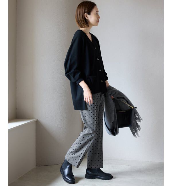 SLOBE IENA「《吸湿発熱/WEBのみ4サイズ展開》CIRCULATE WARM スティックパンツ」|スラックス|