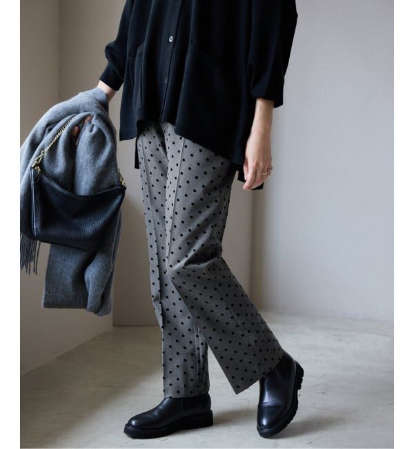 SLOBE IENA「《吸湿発熱/WEBのみ4サイズ展開》CIRCULATE WARM スティックパンツ」|スラックス|