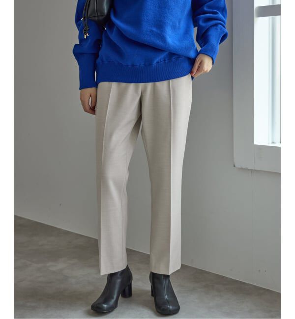 SLOBE IENA「《吸湿発熱/WEBのみ4サイズ展開》CIRCULATE WARM スティックパンツ」|スラックス|