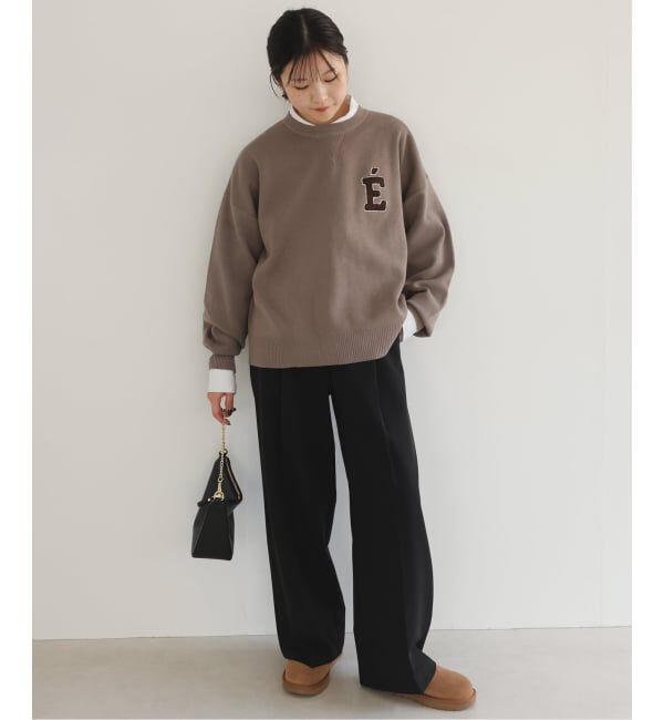 SLOBE IENA「《WEBのみ4サイズ展開/追加》TRワイドトラウザー」|スラックス|