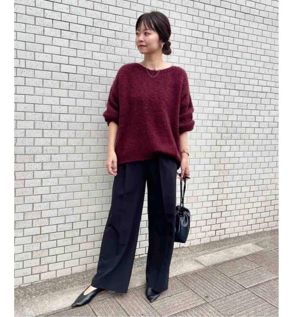 SLOBE IENA「《WEBのみ4サイズ展開/追加》TRワイドトラウザー」|スラックス|